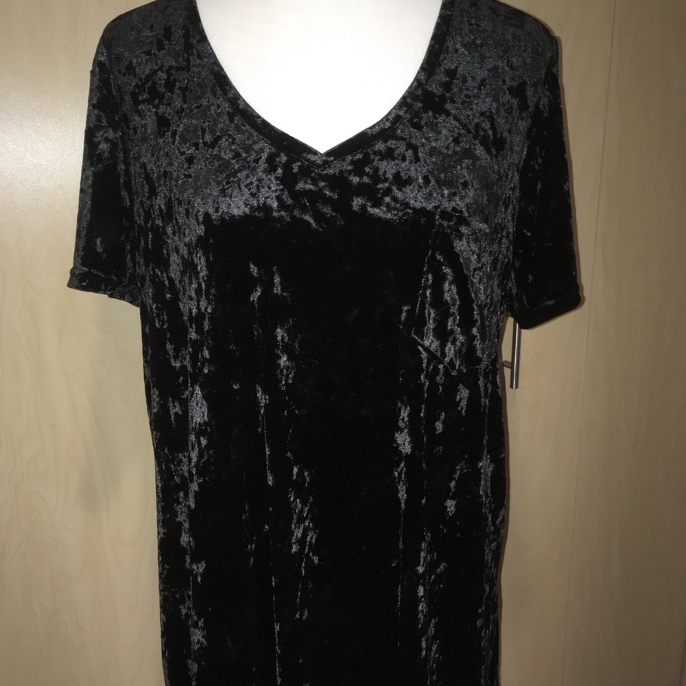 Black Velvet Legging  T Shirt